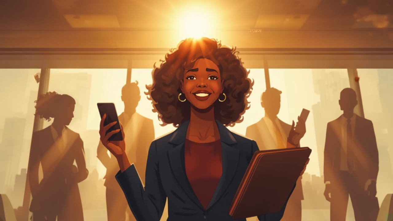 Job search success illustration — Tech Orbit Jobs